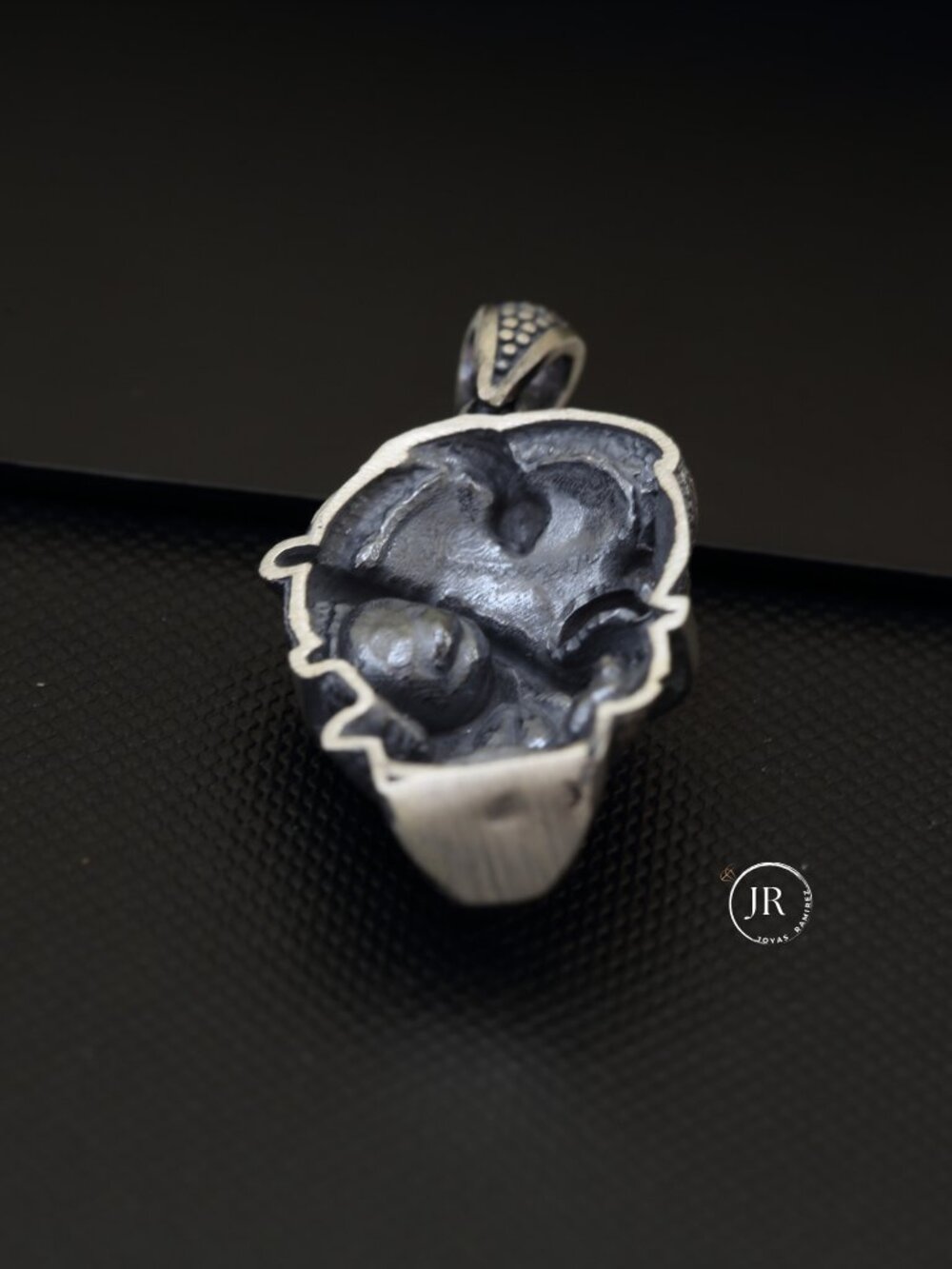 Skull & Snake Pendant • .925 Sterling Silver • Detailed Oxidized Antique Finish - Picture 7 of 10